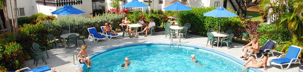 Relax by the Barbados Plum Tree Club pool!